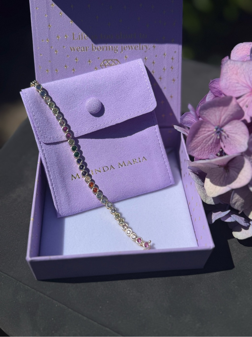 Melinda Maria Multi colored tennis bracelet - Picture 5 of 5